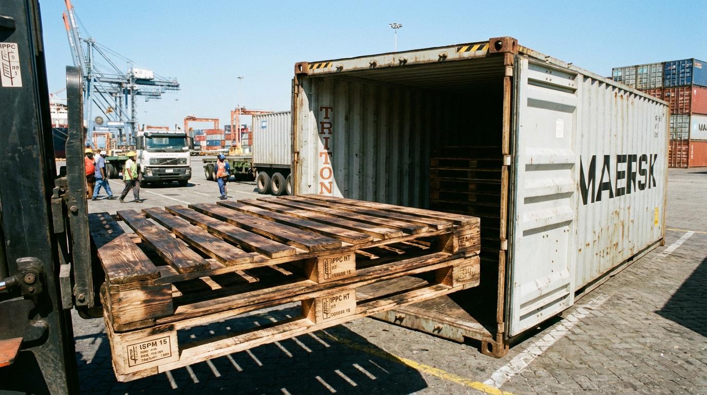 Heat treated pallets for international shipping